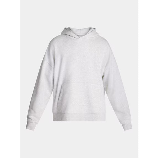 Boxy Fit Oversized Fleece Hoodie with Long Sleeves, Men's