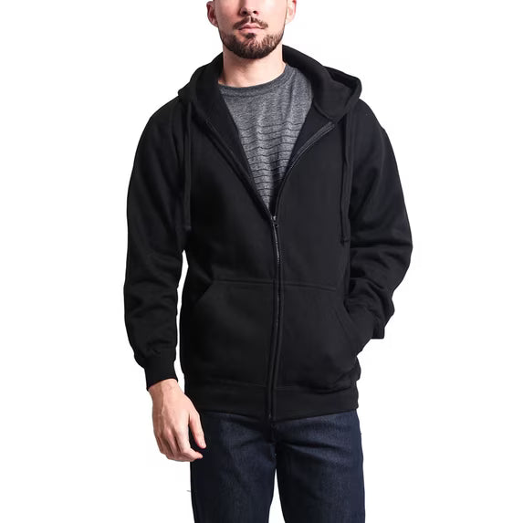 Men's Heavyweight Zip-Up Hoodie Sweatshirt