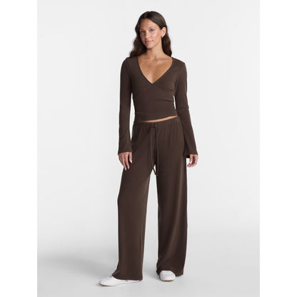 Ribbed Ballet Top and Flare Pants Set, 2 Piece