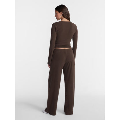 Ribbed Ballet Top and Flare Pants Set, 2 Piece