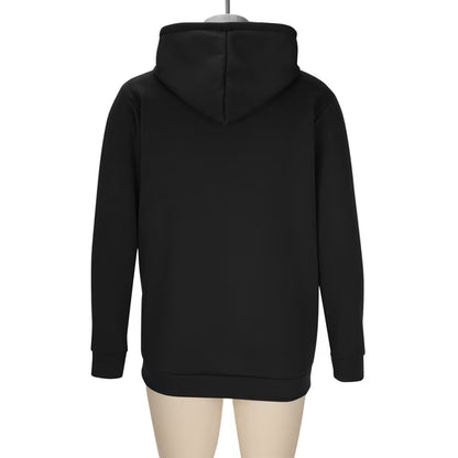 Long Hoodies for Men Zip up Mid-Length Fleece Oversized Tunic Sweatshirts Hooded Outwear Jackets Coats with Pockets Black